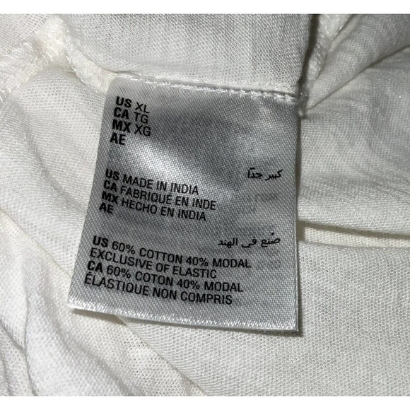 Style & Co Women's Smocked Cotton Blend Knit Top Cream Medium NWT - Picture 4 of 7